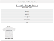Tablet Screenshot of frontpagebuzz.com